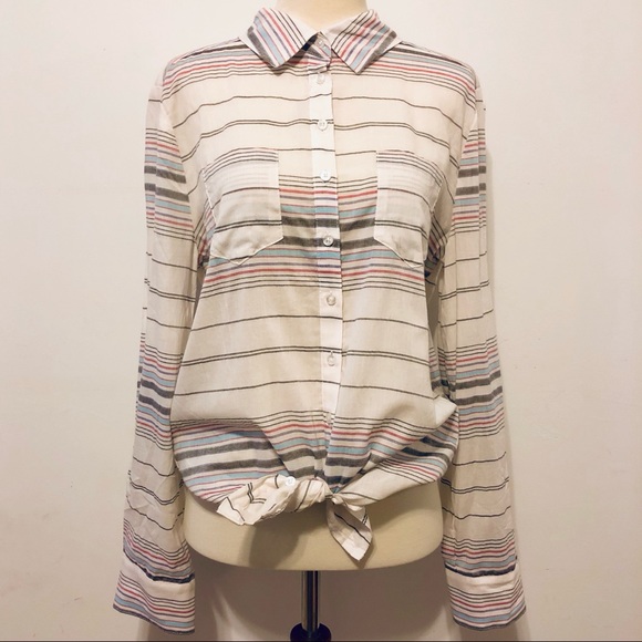 C&C California Tops - EUC C&C California Striped Button Down Shirt